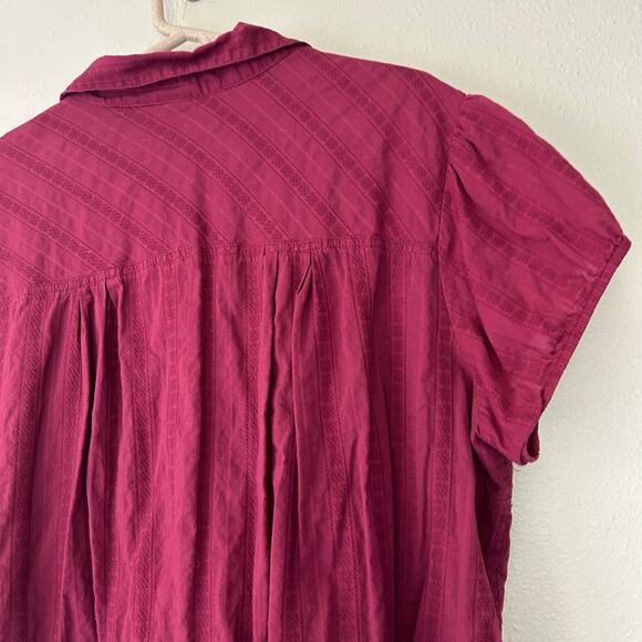 Vintage Route 66 short sleeve babydoll peplum empire waist boho Y2K Retro 3X - Picture 9 of 13